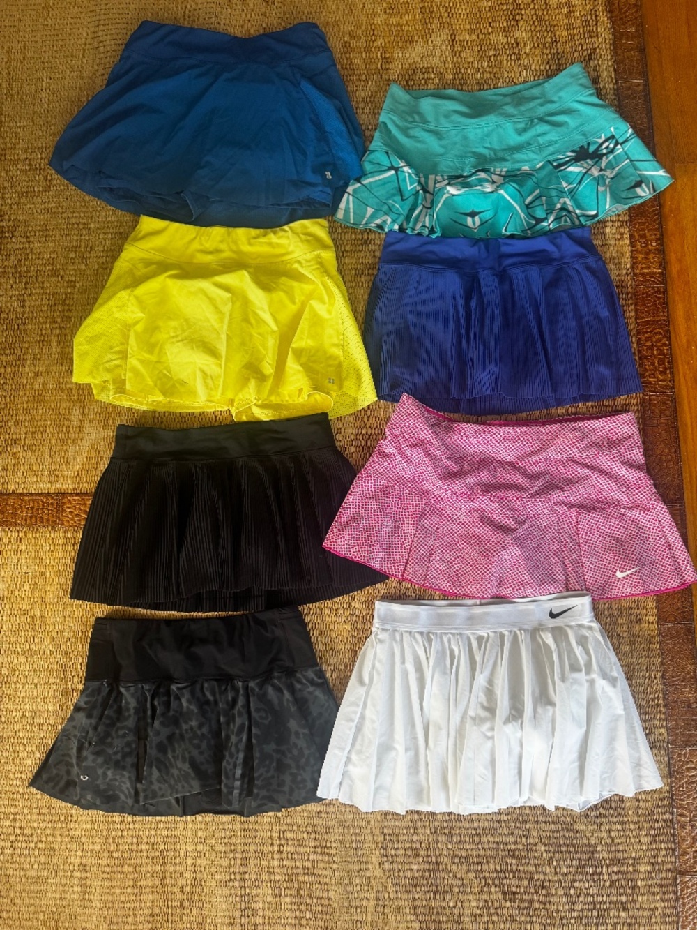 LOT of 8 Tennis Skirts Sz L